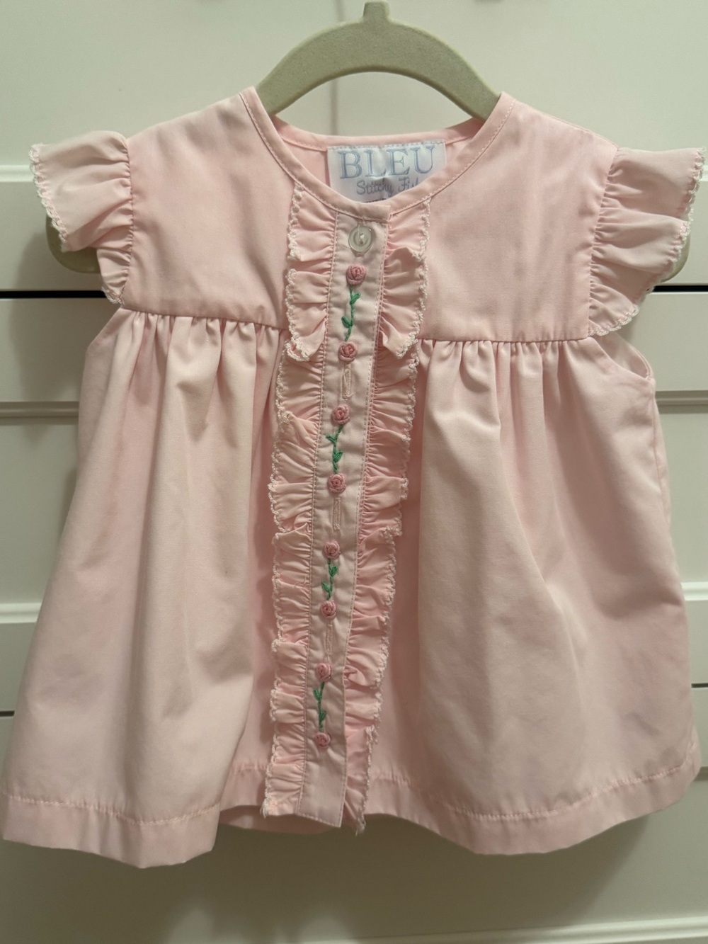 Pink Ruffle Baby Dress & Bloomers Set - Picture 2 of 4